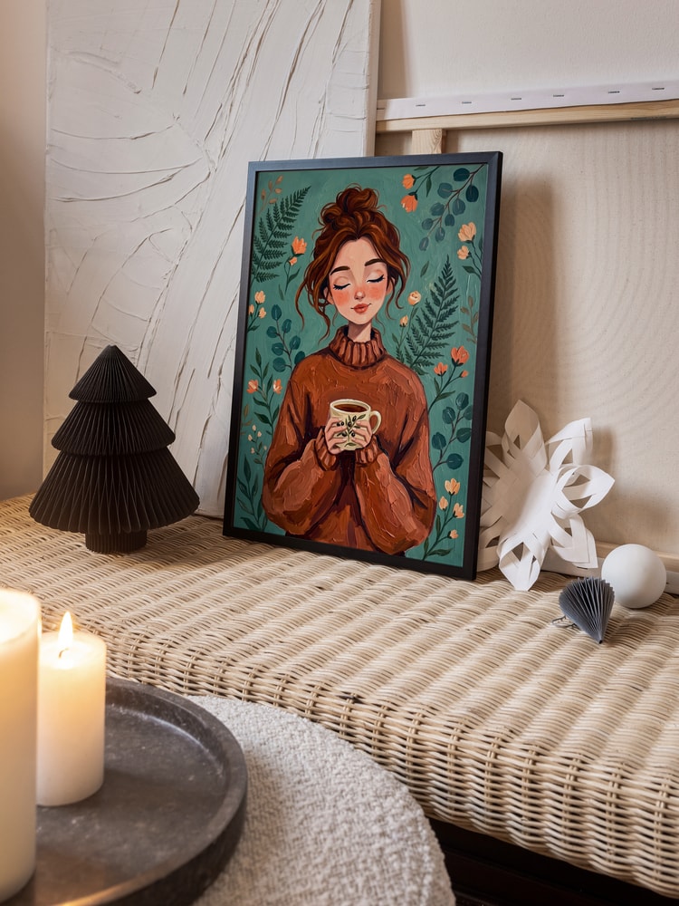 Cozy Woman Autumn Comfort