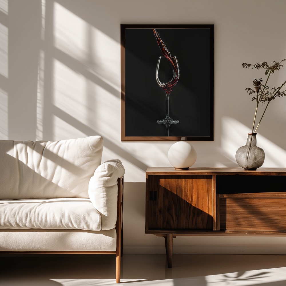 Dynamic Red Wine Pour