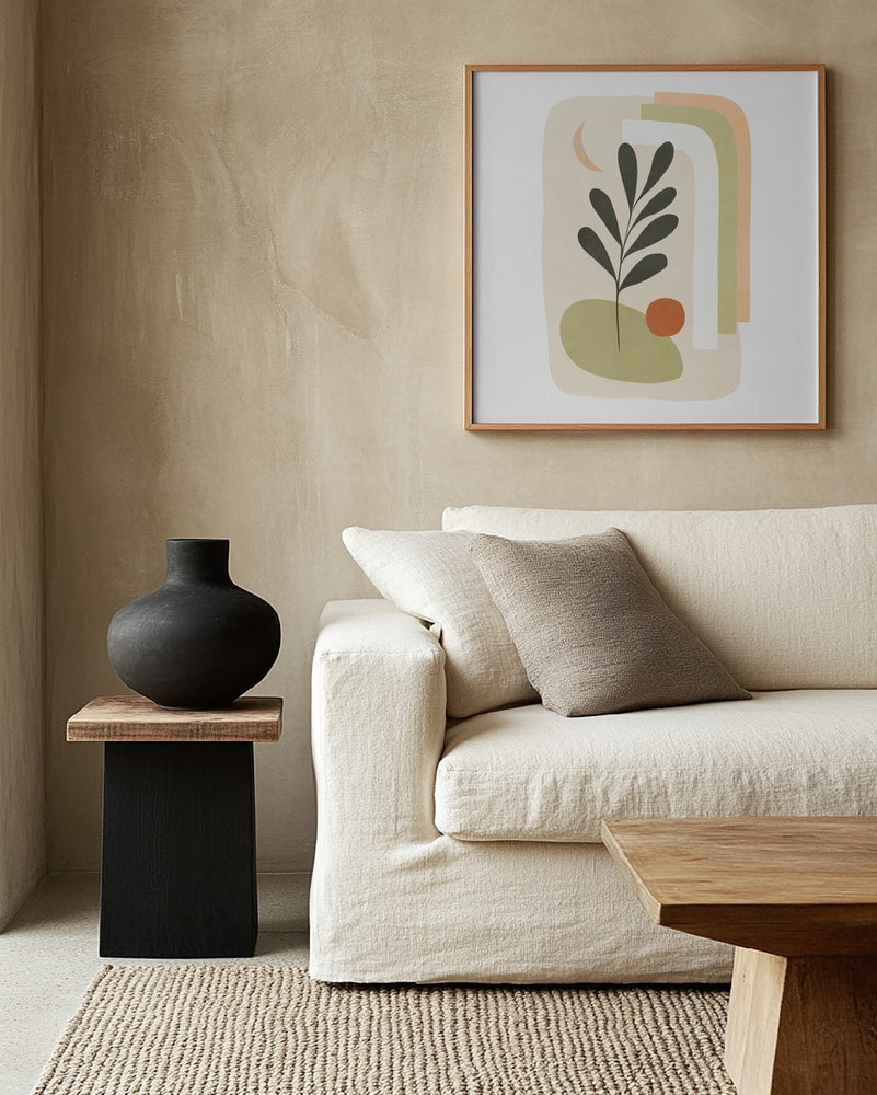 Abstract Botanical Moon