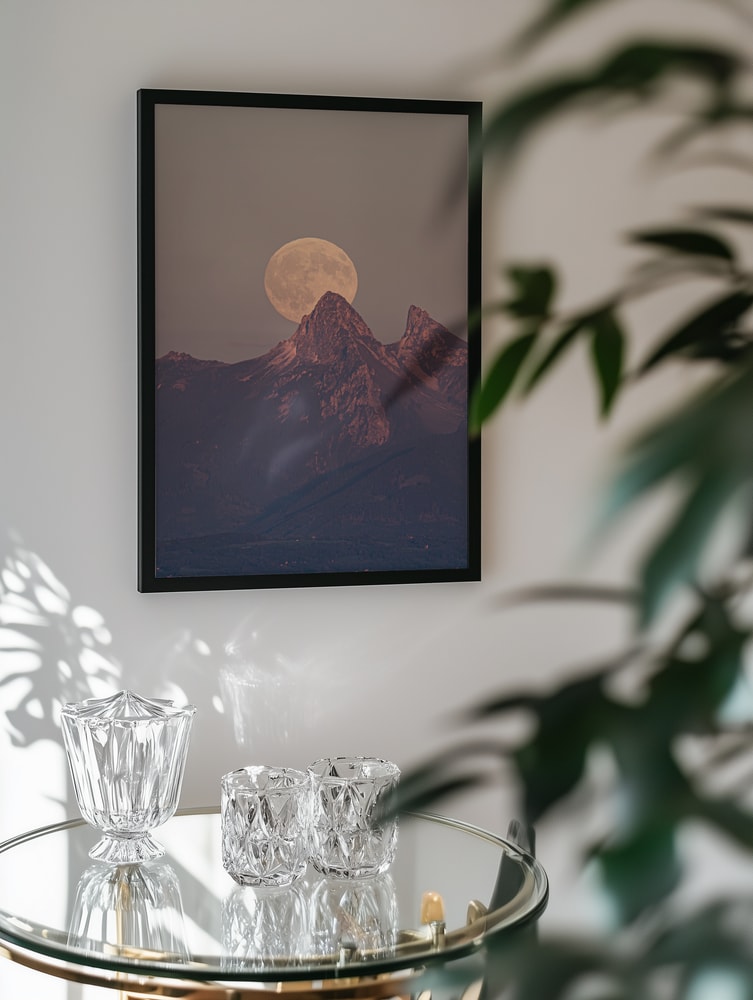 Majestic Moonlit Mountains