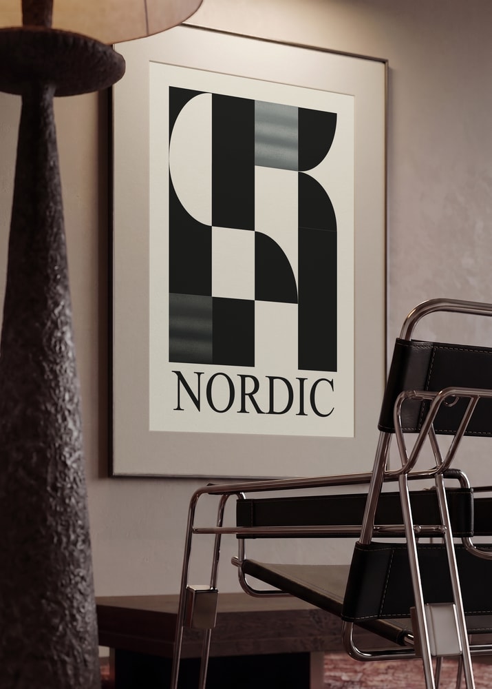 Nordic Geometric Abstract