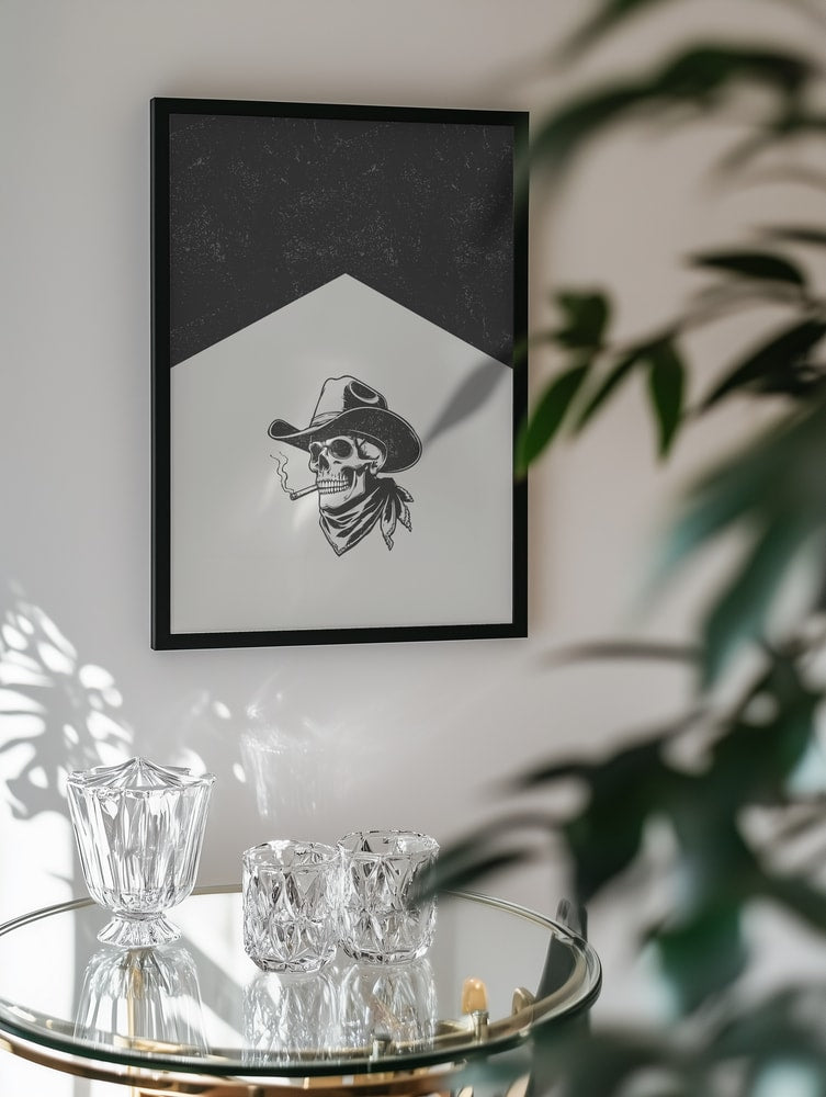 Smoking Cowboy Skull