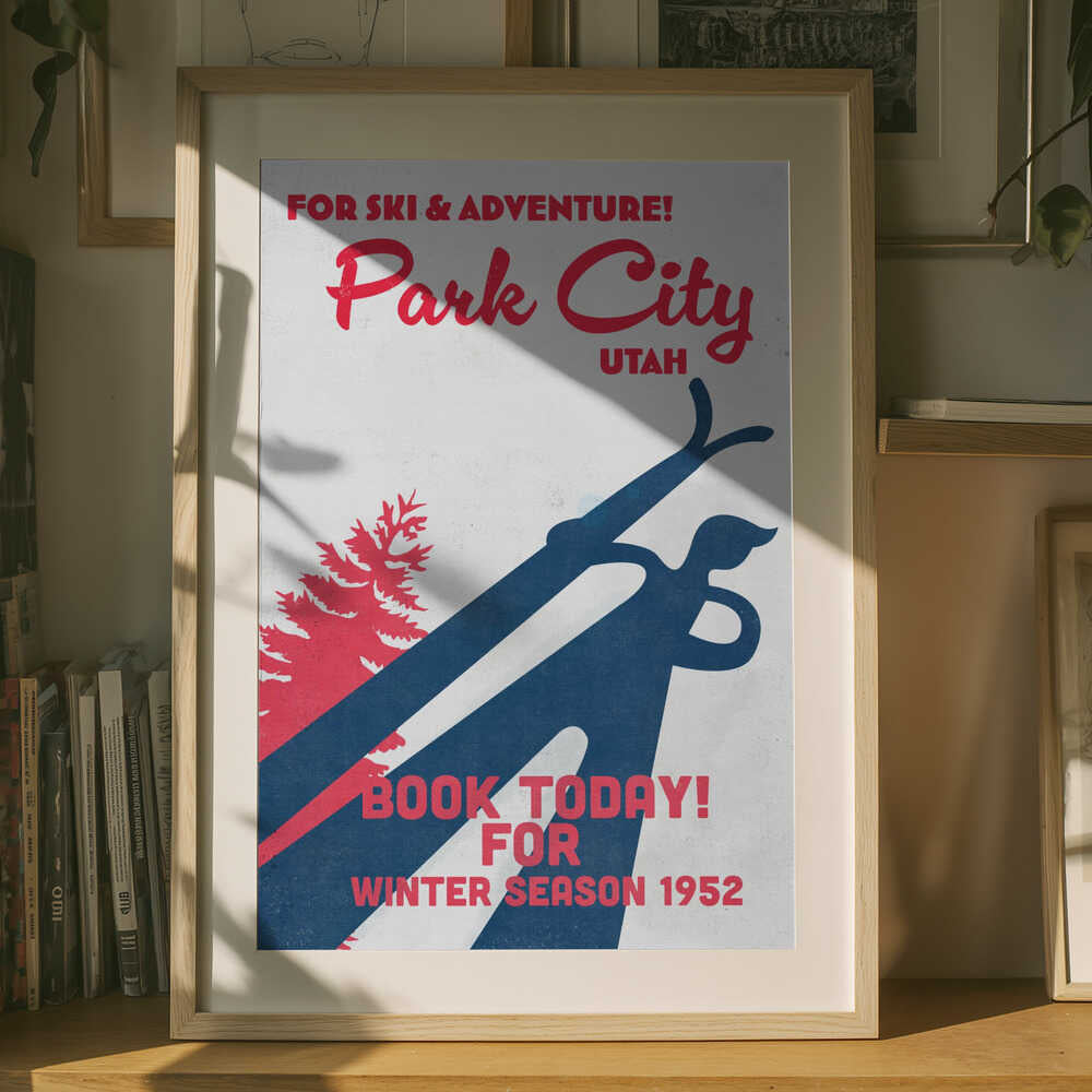 Park City – vintage skidaffisch