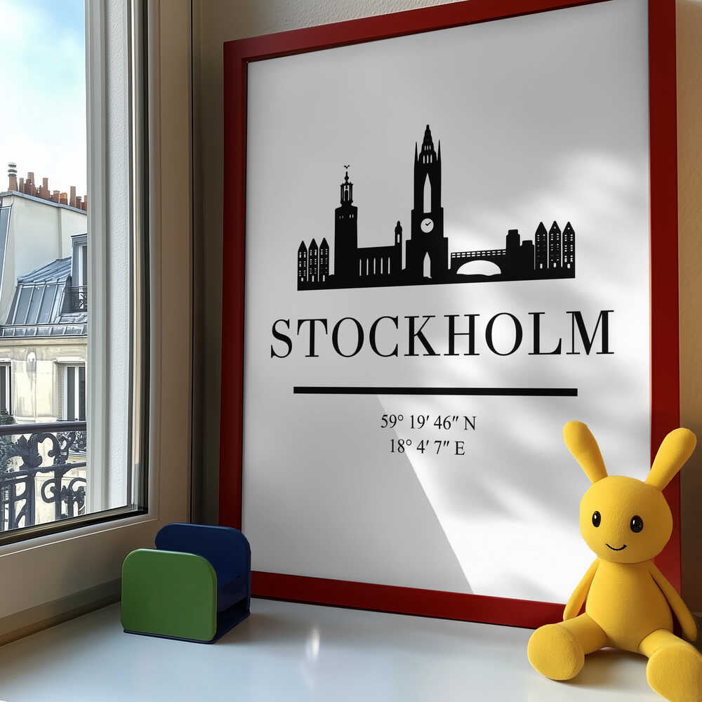 Stockholm City Silhouette