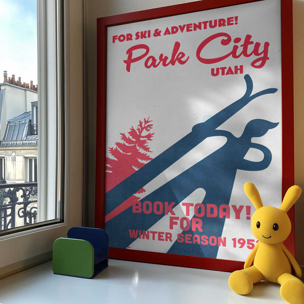 Park City – vintage skidaffisch