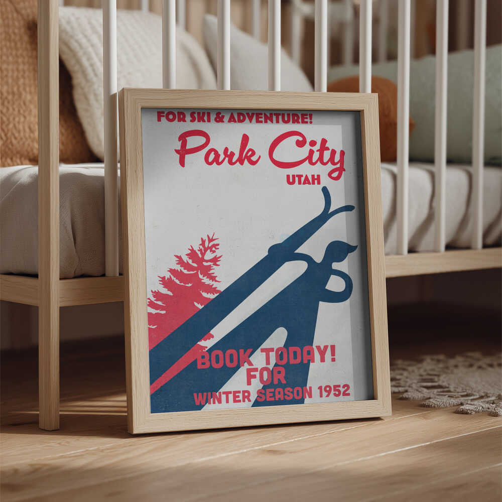 Park City – vintage skidaffisch