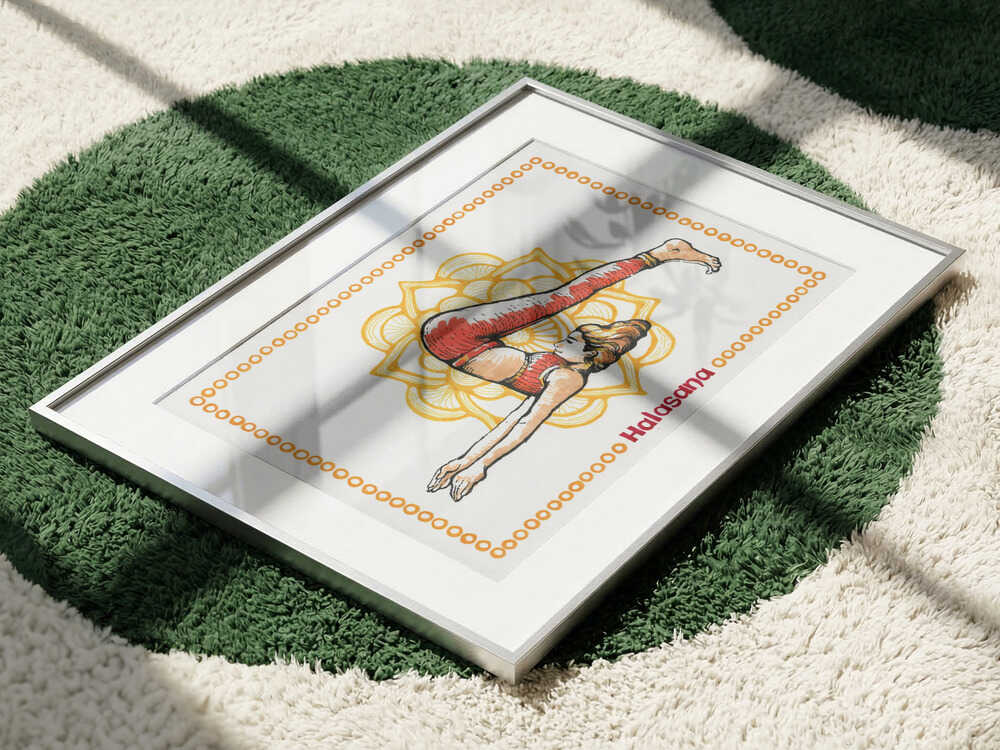 Halasana Yoga Woman