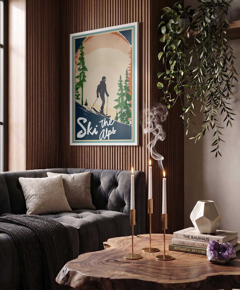Winter Tourism: Vintage Ski the Alps Poster