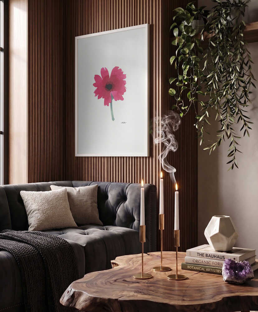 Pink Watercolor Bloom