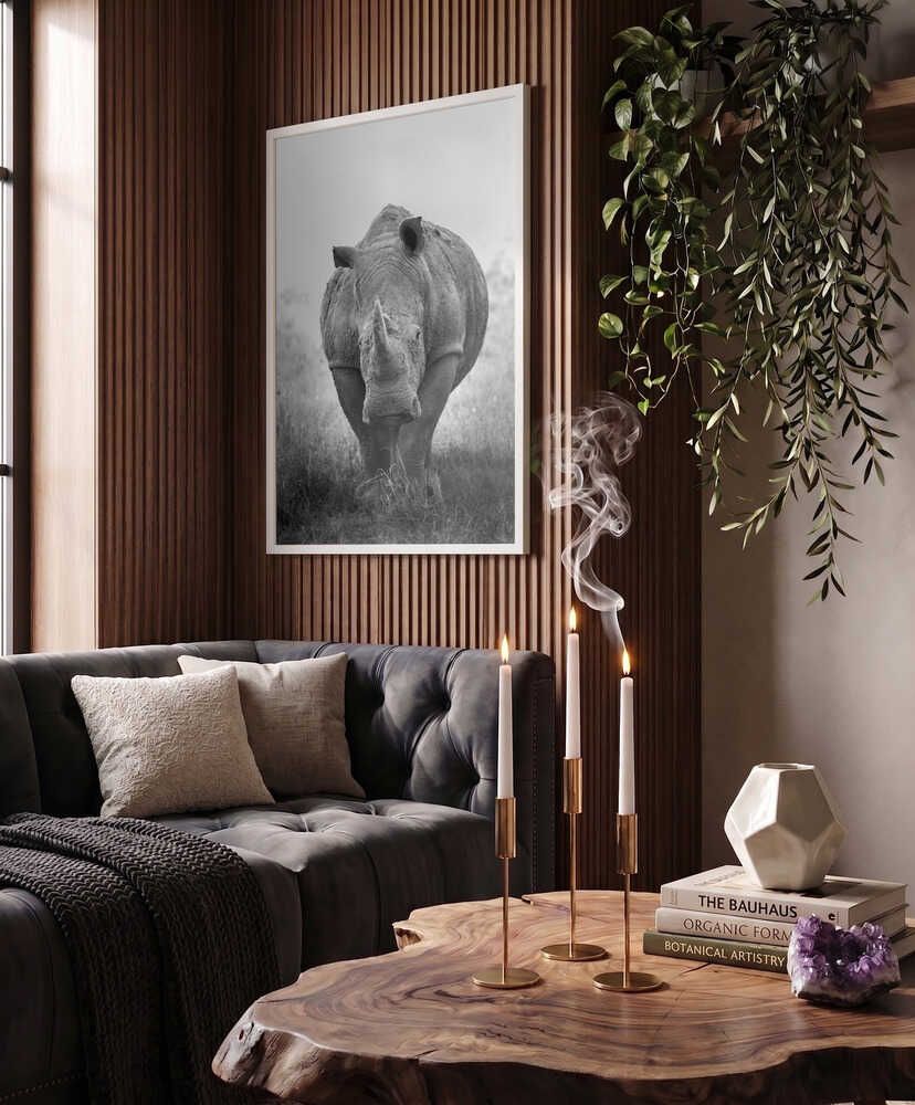 Powerful Rhino Portrait