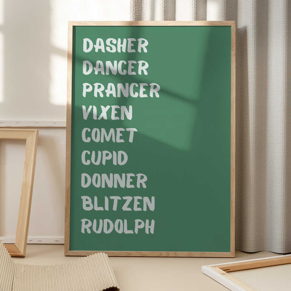 Reindeer Names - Green