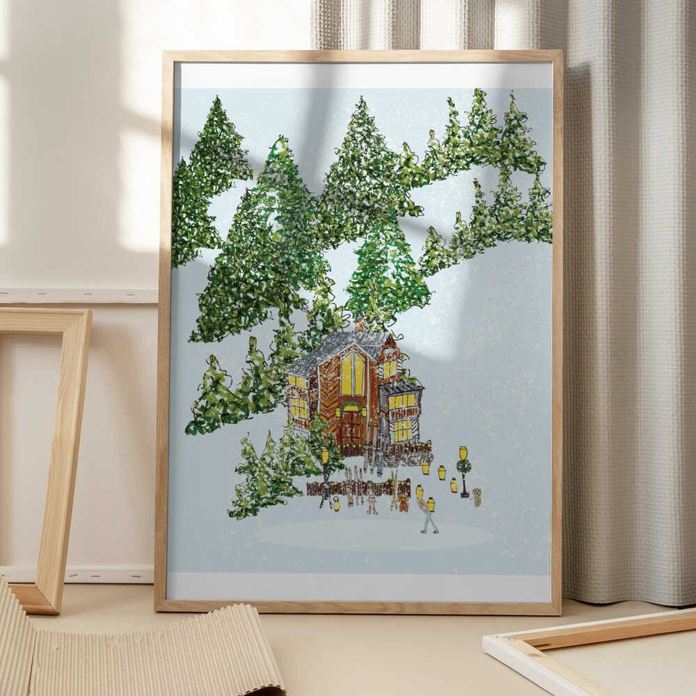 Mysig skridskoåkning
