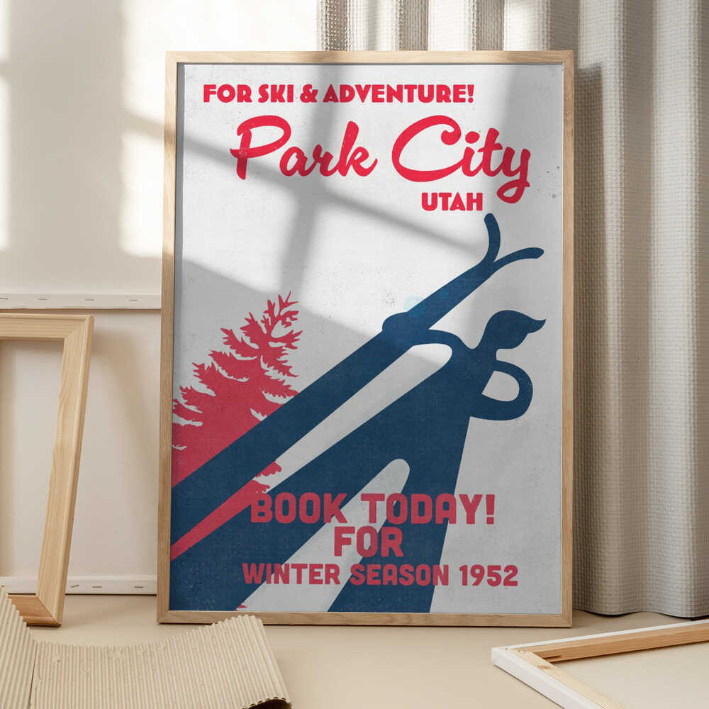 Park City – vintage skidaffisch