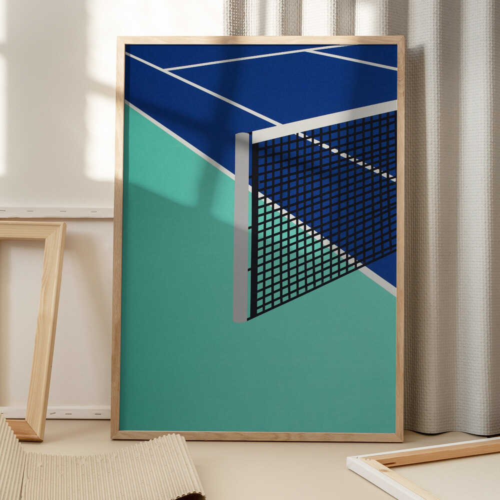 Blue Tennis Court