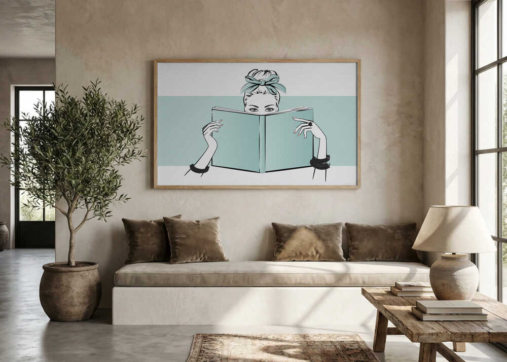 Chic Woman Reading