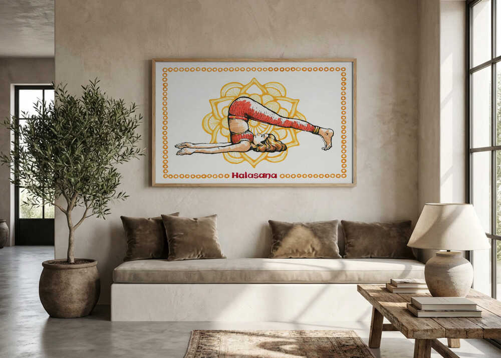 Halasana Yoga Woman