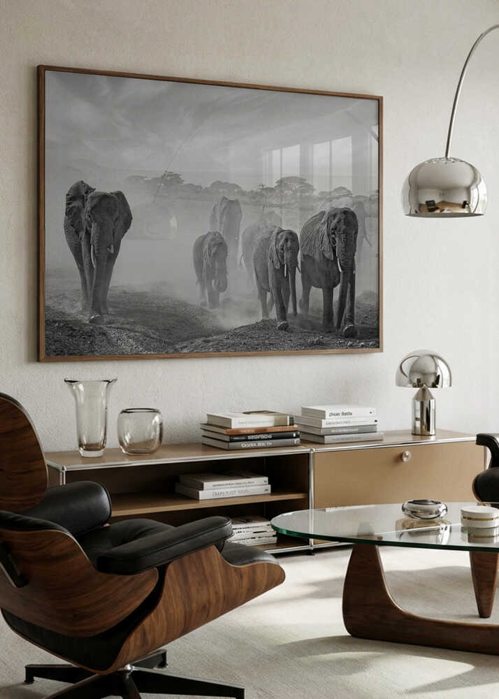 Elephants In Dust