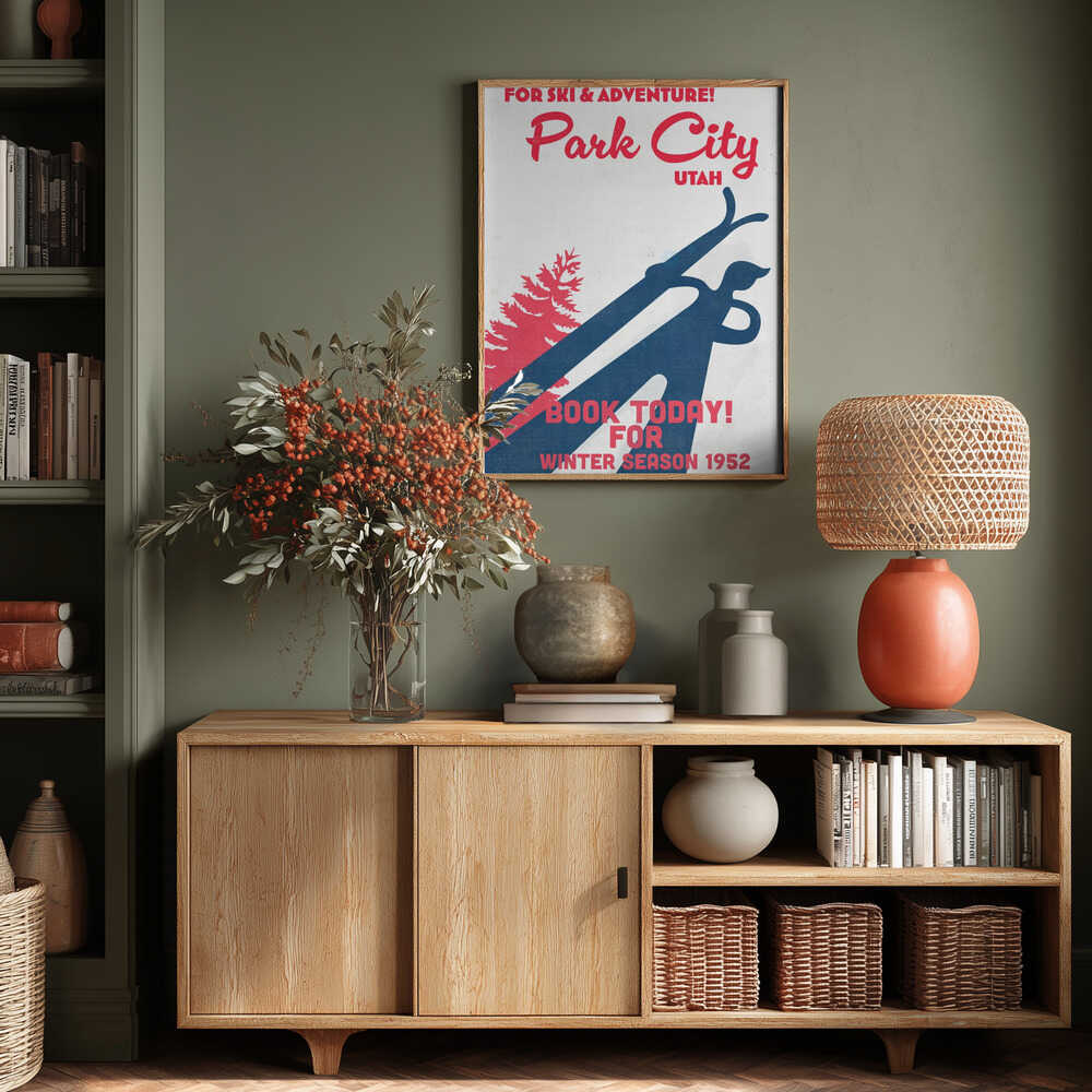 Park City – vintage skidaffisch