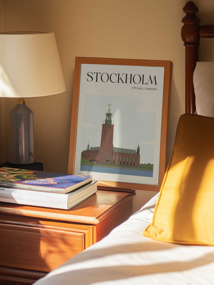Stockholm City Hall Travel Poster