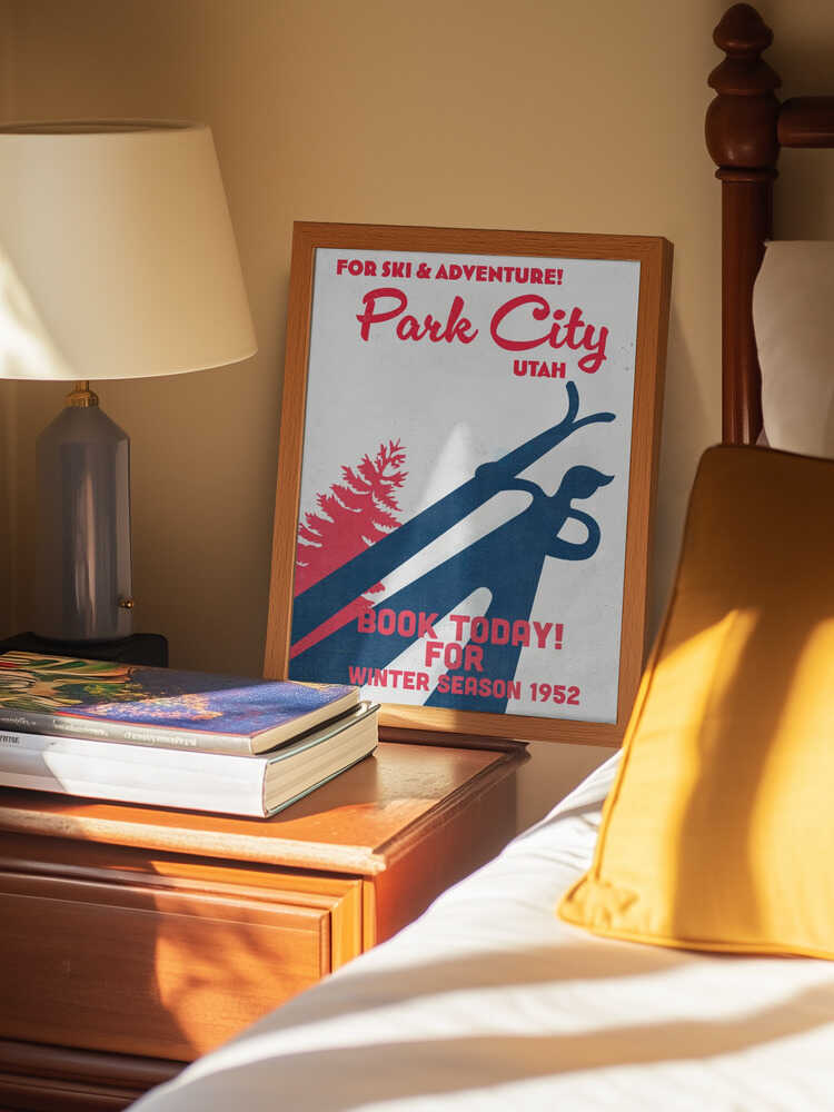 Park City – vintage skidaffisch