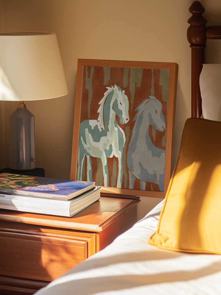 Abstract Forest Horses
