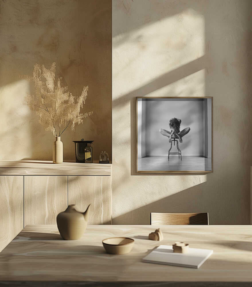 Graceful Figure On Stool