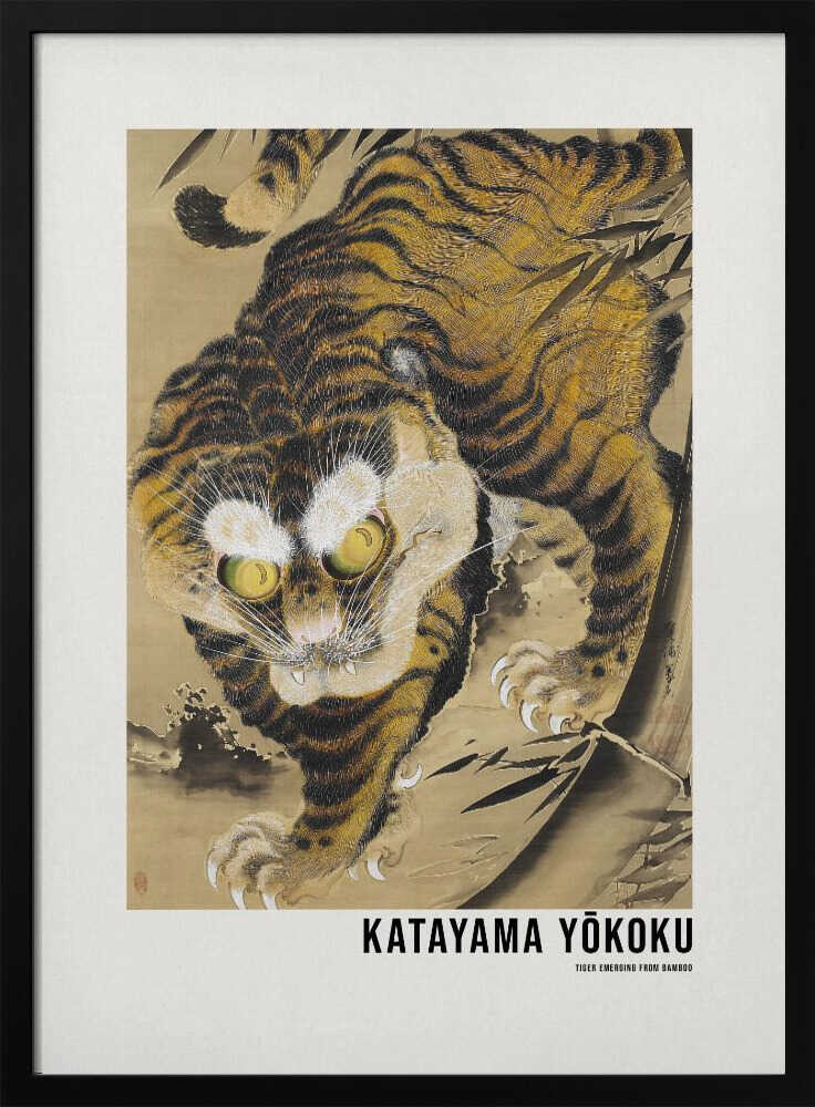 Tiger Emerging From Bamboo