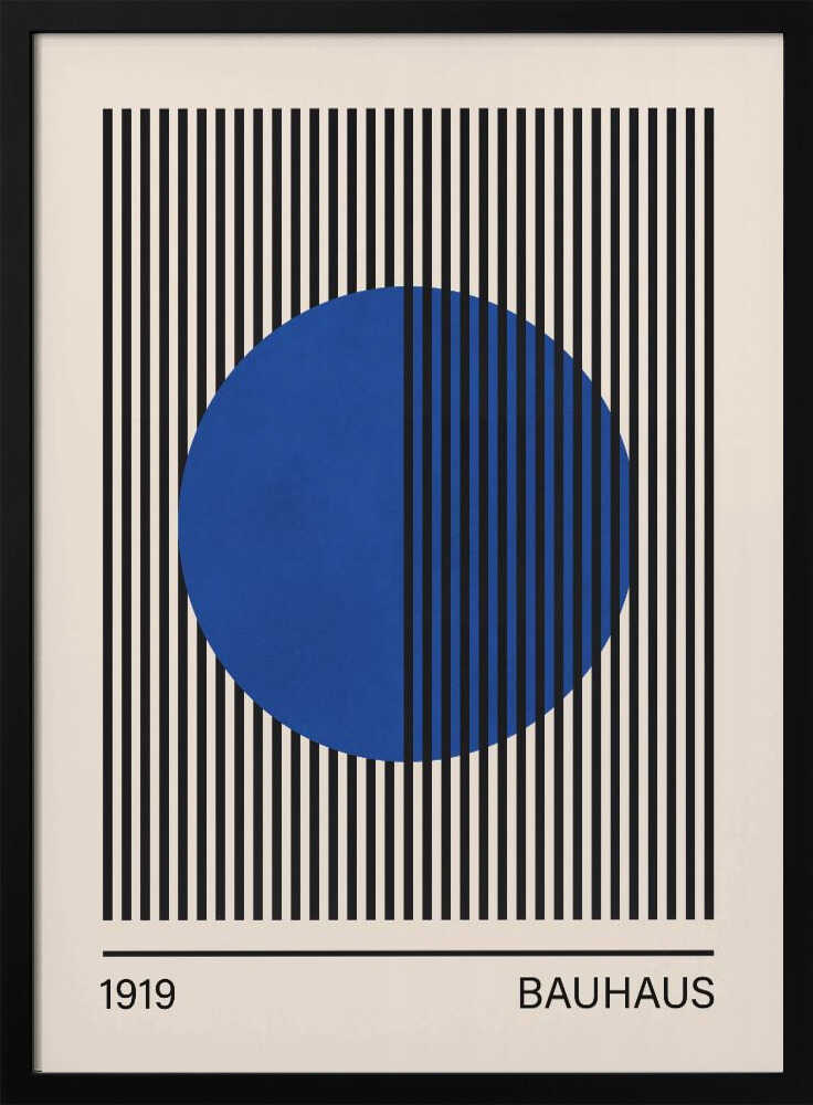 Geometric Blue Circle