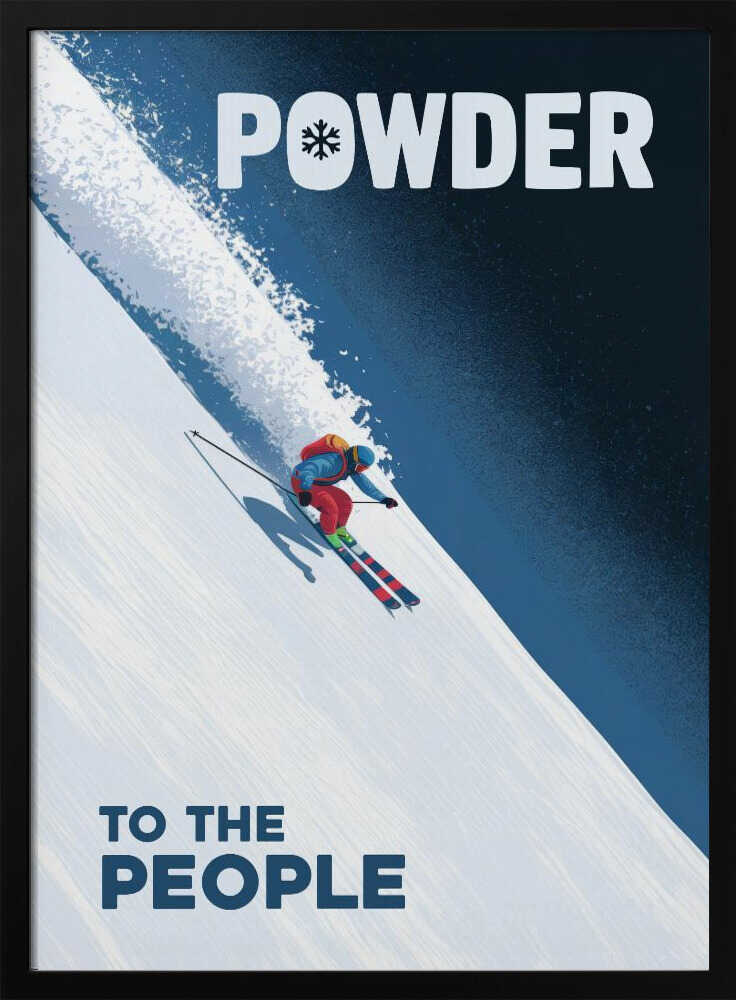 Skiing Fresh Powder