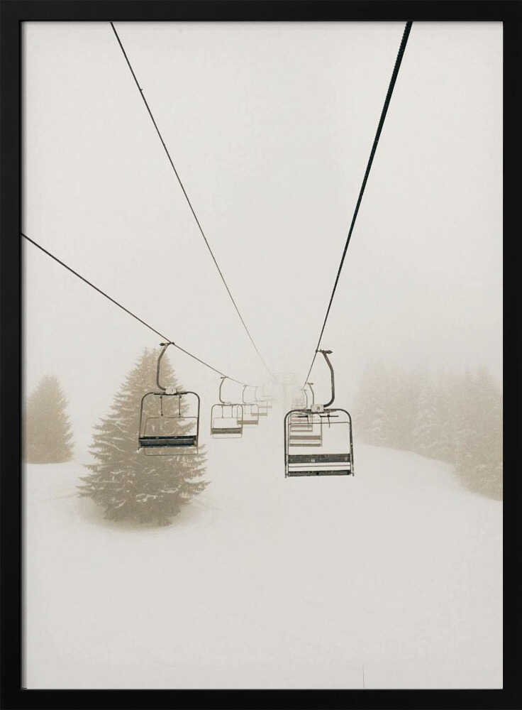 Sessellift im Nebel
