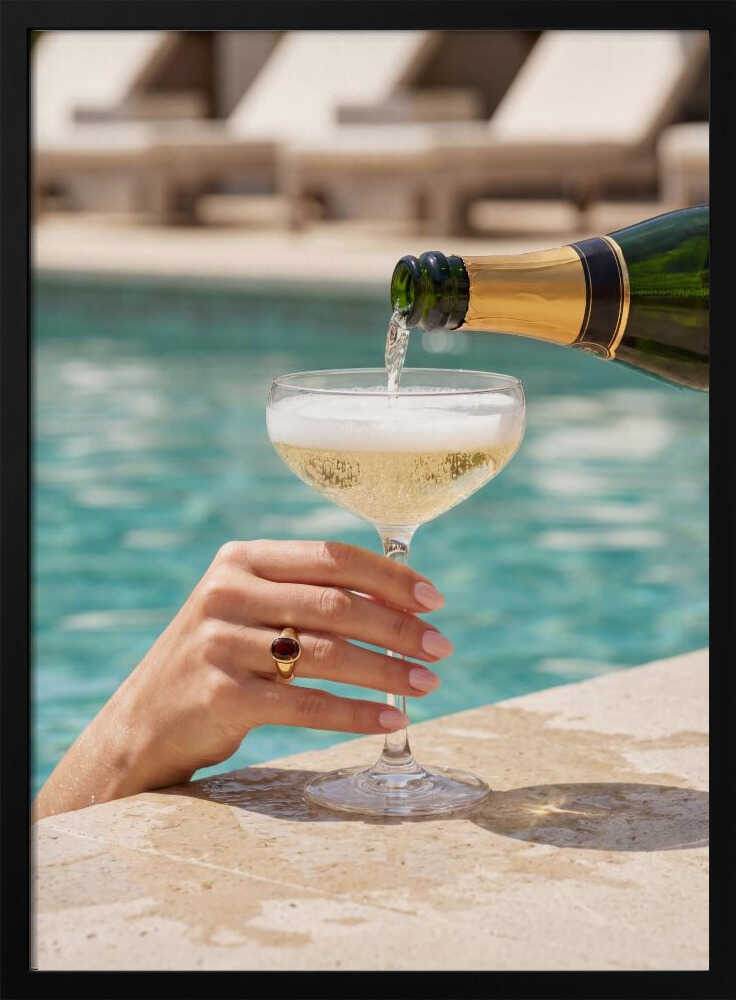 Luxury Poolside Champagne