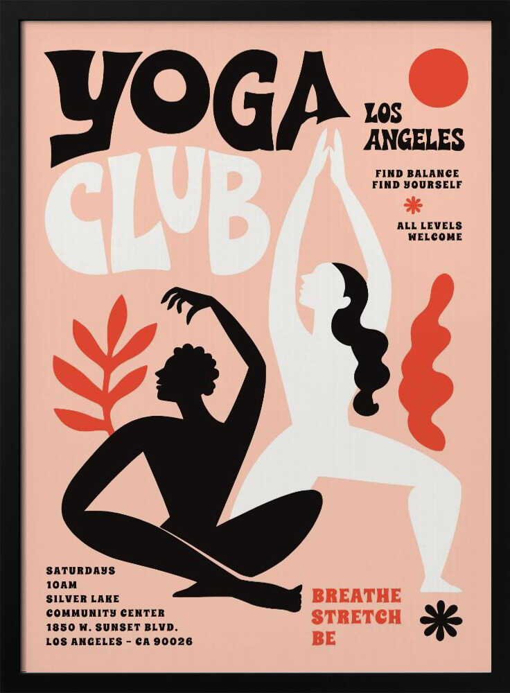 Abstract Yoga Flow. Yoga Club