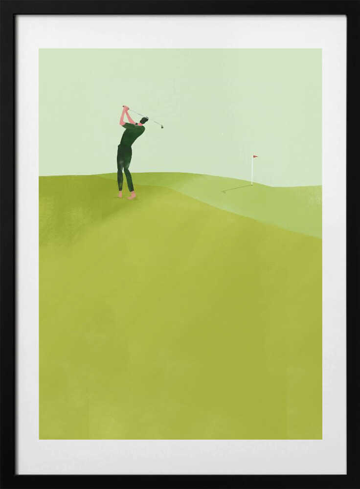Golfer's Green Swing