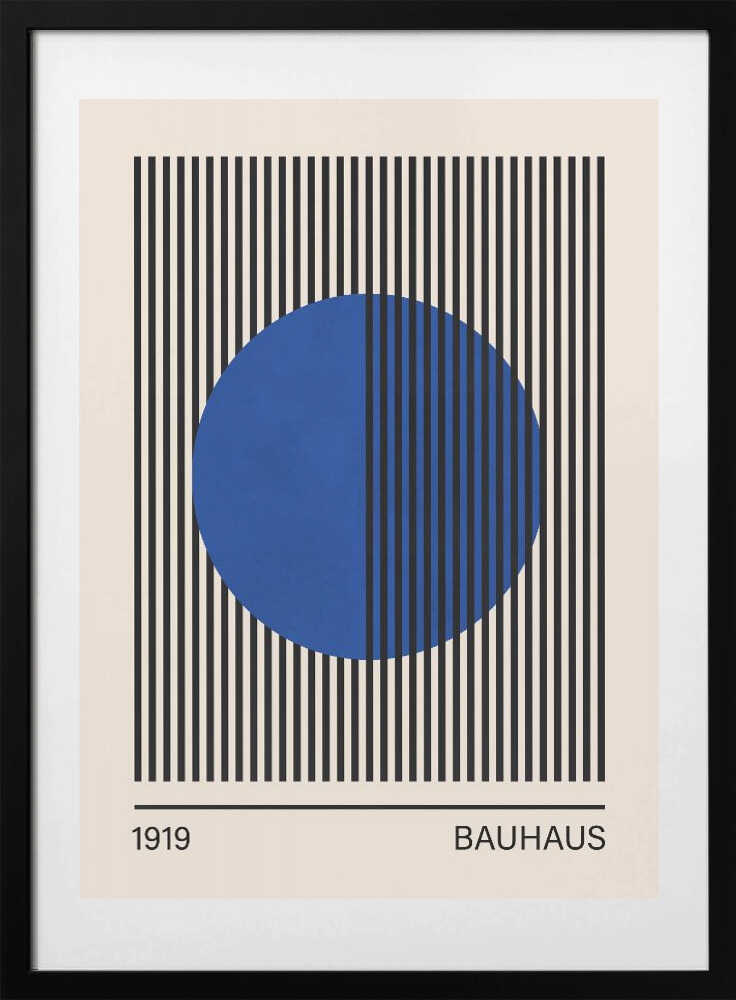 Geometric Blue Circle