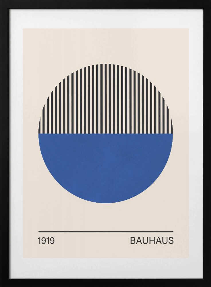 Geometric Blue Circle