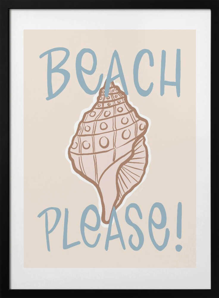 Beach Please Conch Shell