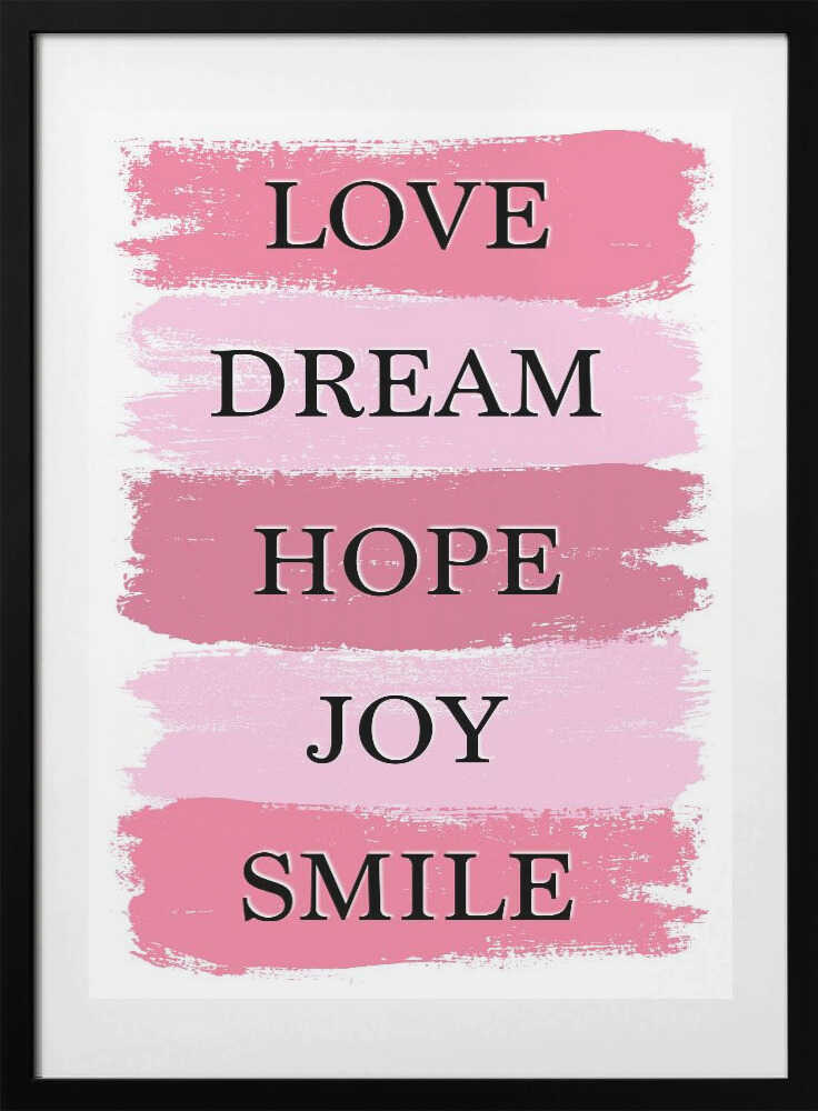 Pink Inspirational Words