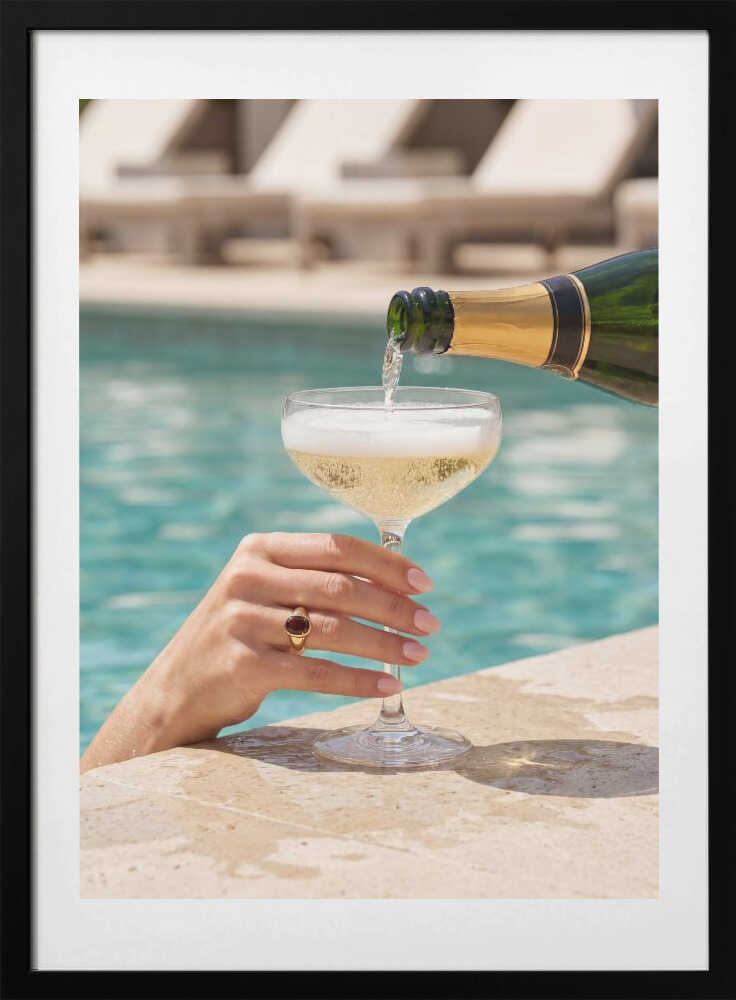 Luxury Poolside Champagne