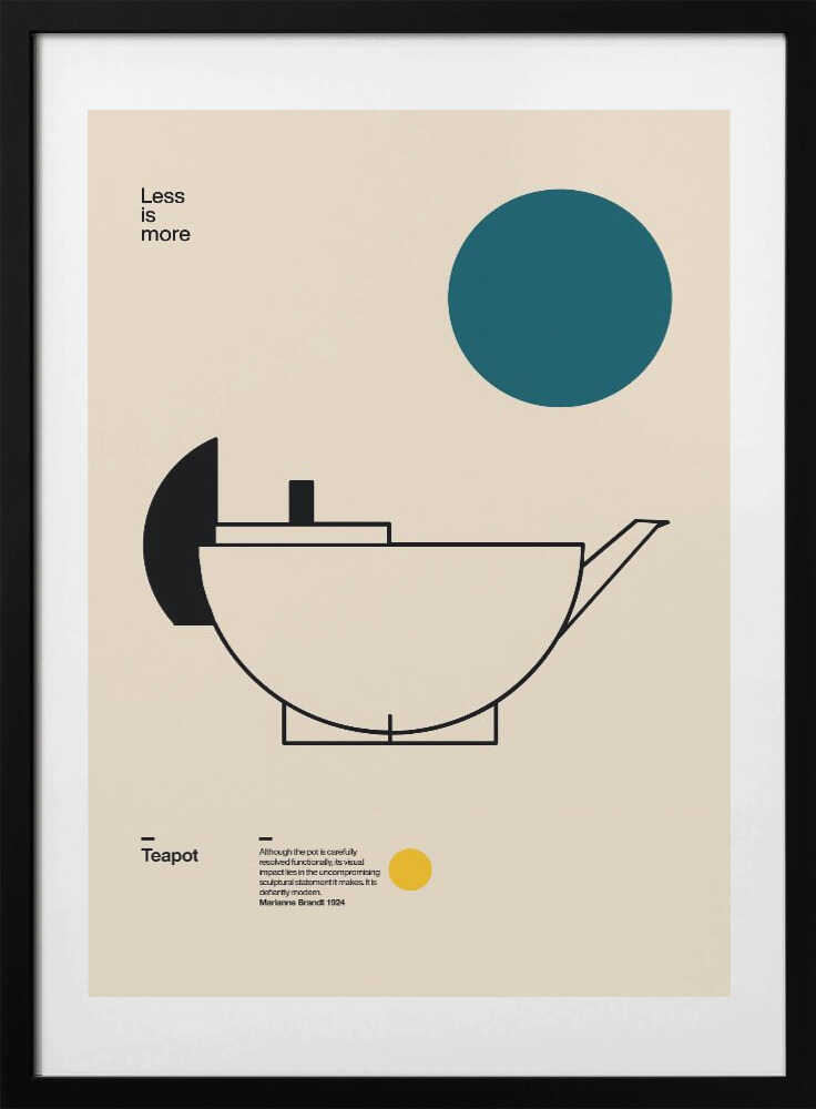 Sleek Bauhaus Teapot