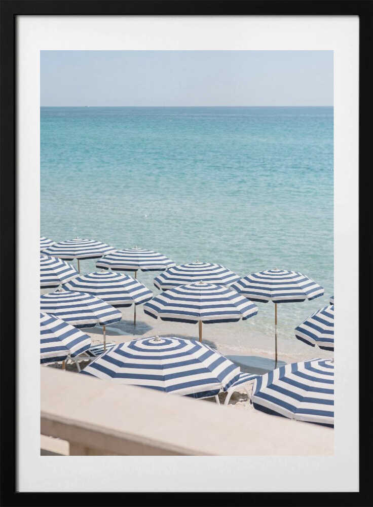 Striped Umbrellas Beach Day