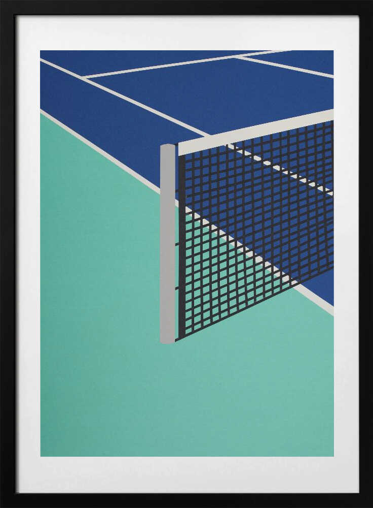 Blue Tennis Court