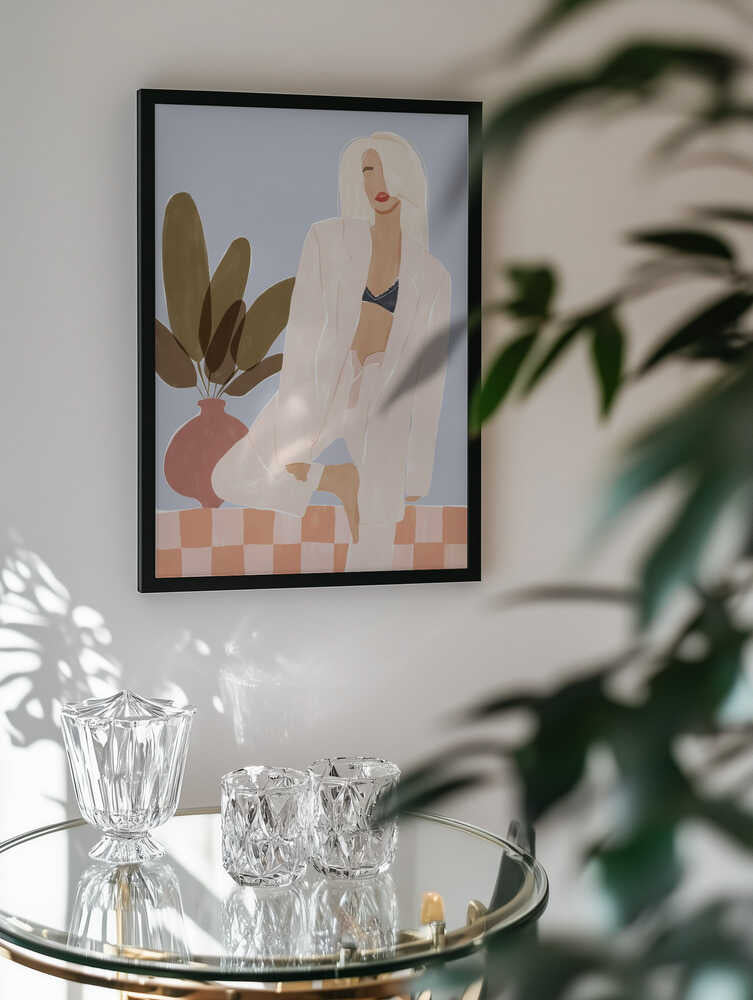 Blonde Fashion Confidence