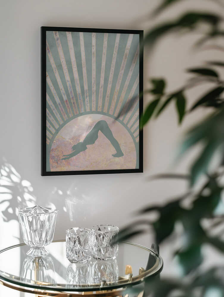 Downward Dog Sunburst Aura
