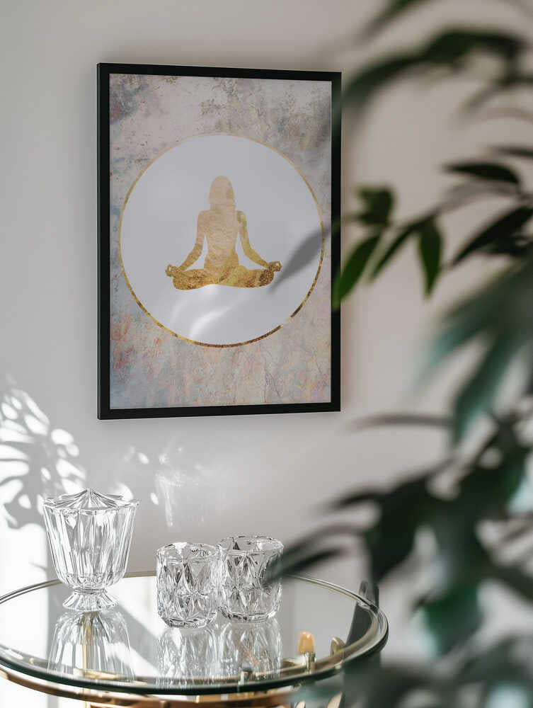 Golden Meditation Silhouette