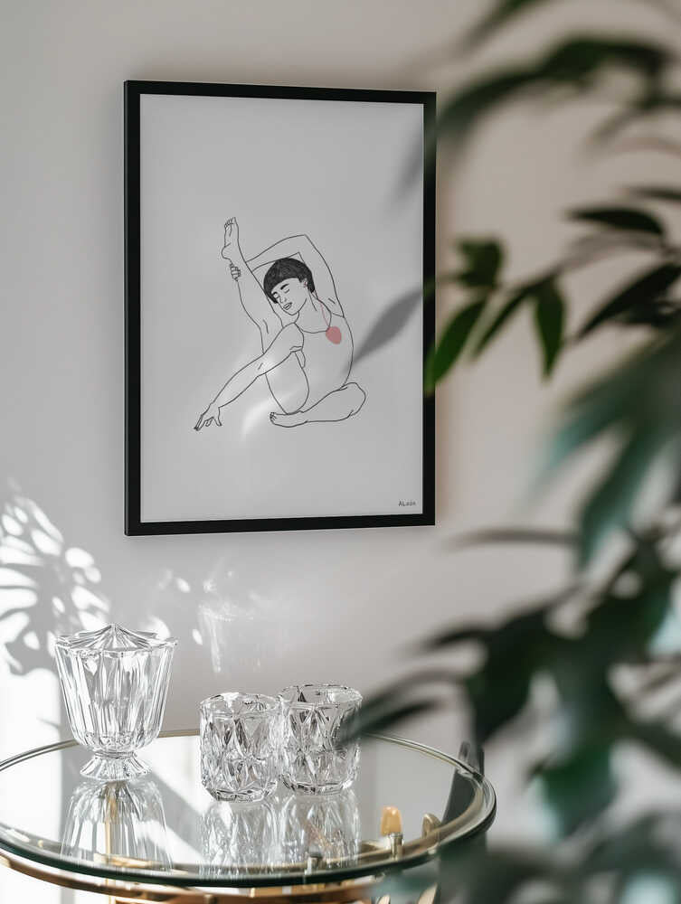 Serene Yoga Illustration