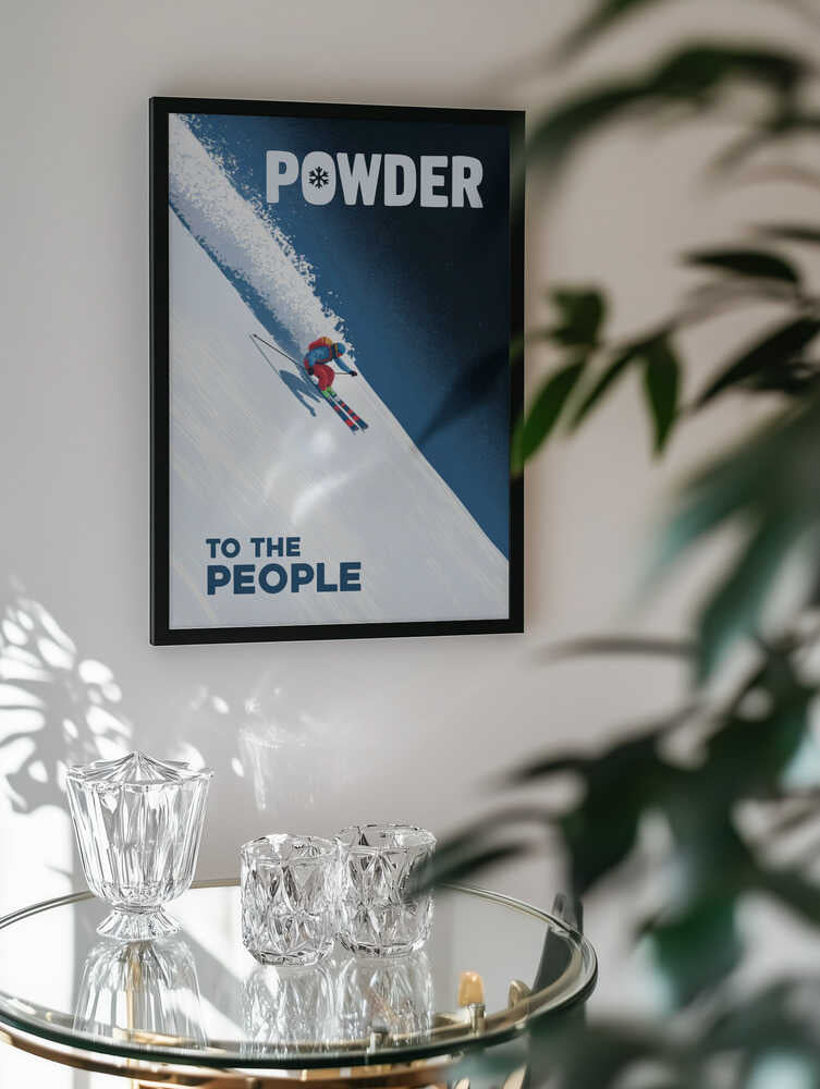 Skiing Fresh Powder