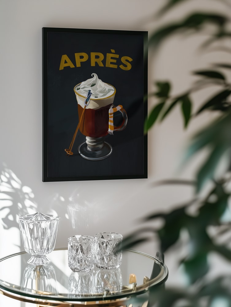 Apres Hot Cocoa Cocktail Ski Art