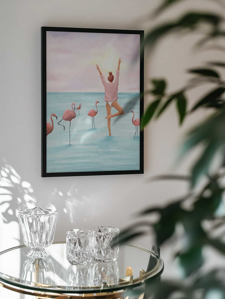 Tropical Flamingo Woman