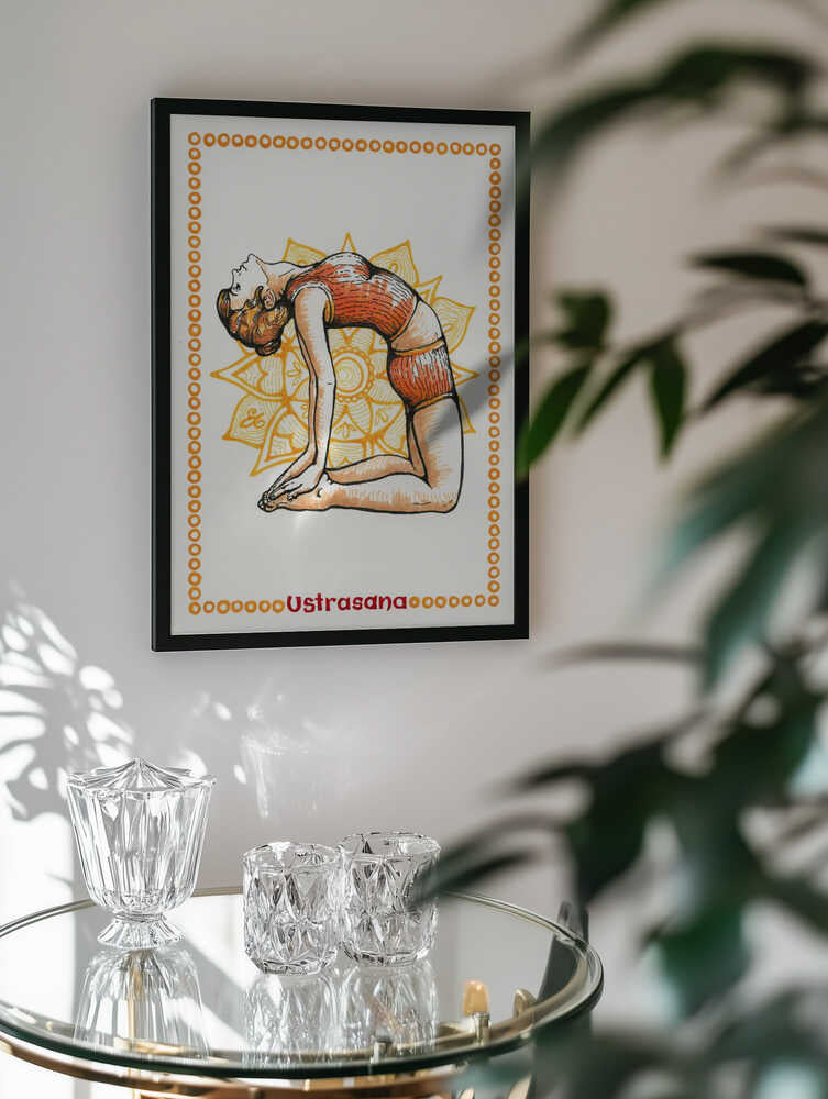 Camel Pose Yoga Mandala