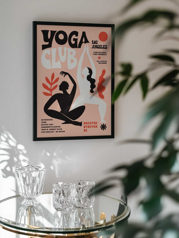 Abstract Yoga Flow. Yoga Club